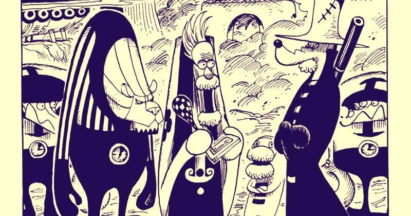 Kelompok Bajak Laut Luar Angkasa di One Piece. (mangaplus.shueisha.co.jp/One Piece)