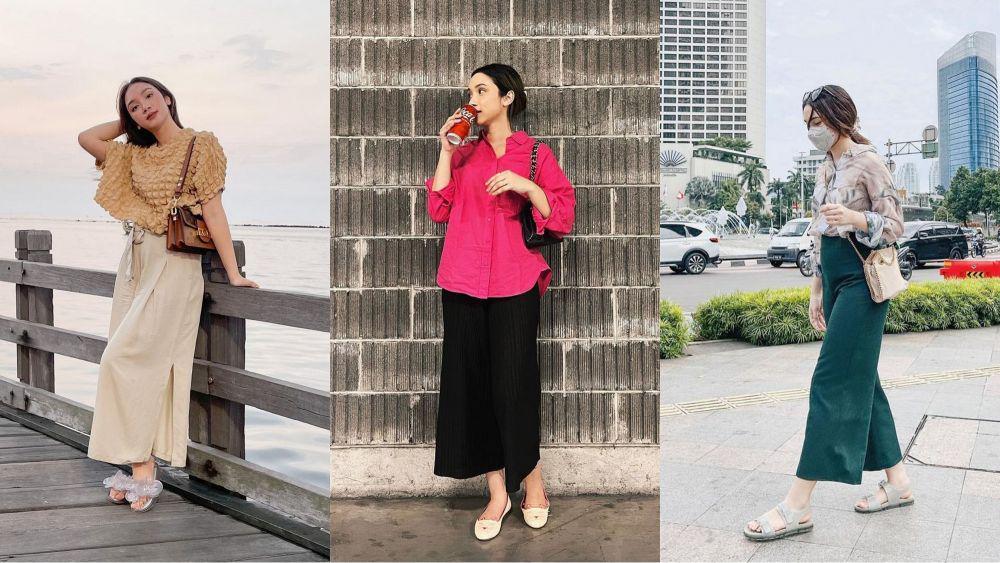 9 Ide Padu Padan Kulot ala Stefany Talita, Gaya Santai Jadi Andalan