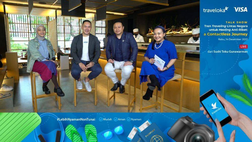 Diskusi bersama VISA & Traveloka Tren Traveling Lintas Negara untuk Healing Anti-Ribet: a Contactless Journey (Dok. IDN Times)