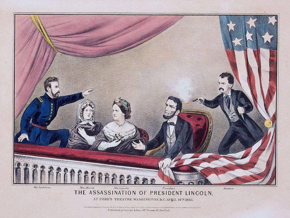 litograf pembunuhan Abraham Lincoln (commons.wikimedia.org/Currier and Ives)
