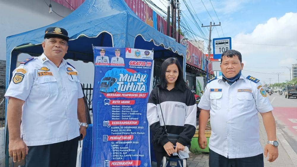 Suasana program mudik gratis Nataru Pemprov Sumut 2022 (Dok. Istimewa)