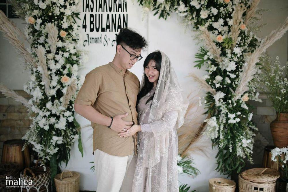 Gelar Acara 4 Bulanan, 9 Potret Adinda Azani yang Hamil Anak Pertama
