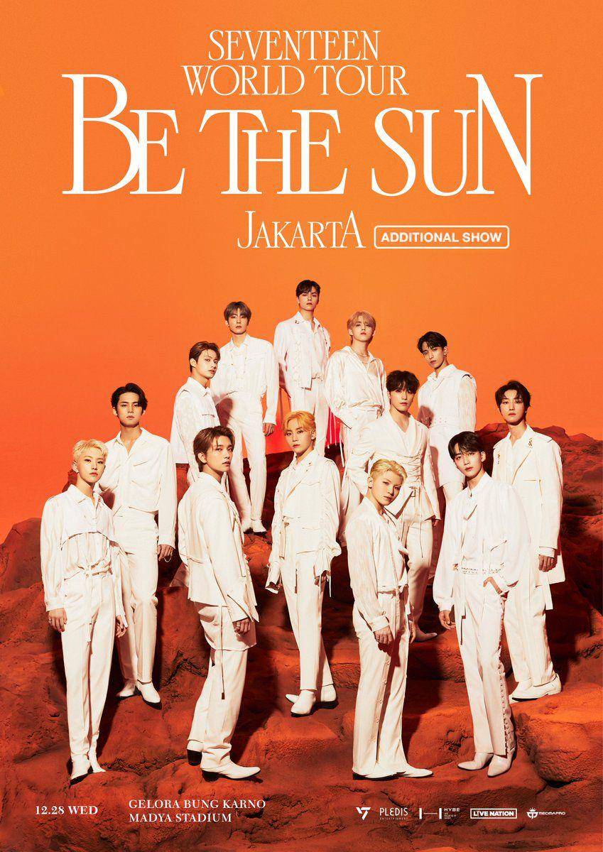 poster SEVENTEEN WORLD TOUR [BE THE SUN] - JAKARTA (Additional Show) (twitter.com/mecimapro)