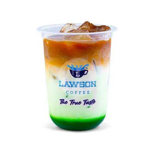 Es Kopi Susu Pandan Lawson (gofood.co.id)