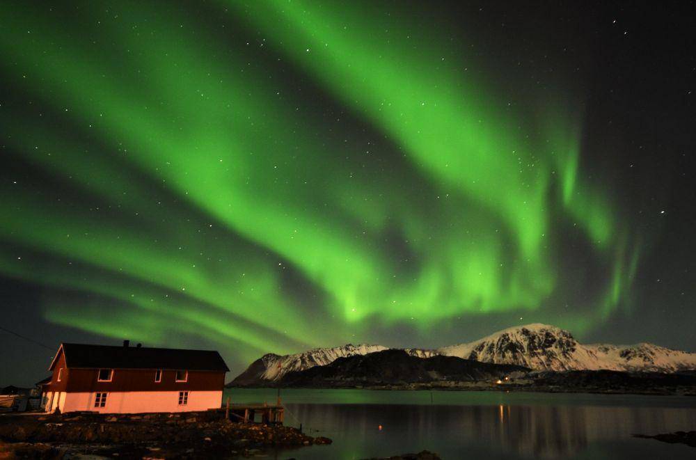 ilustrasi musim dingin di Lofoten (flickr.com/Rudi Verspoor)