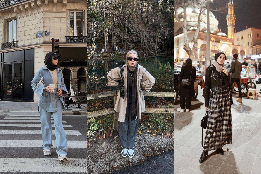 OOTD liburan ke luar negeri ala Helmi Nursifah (instagram.com/helminursifah)