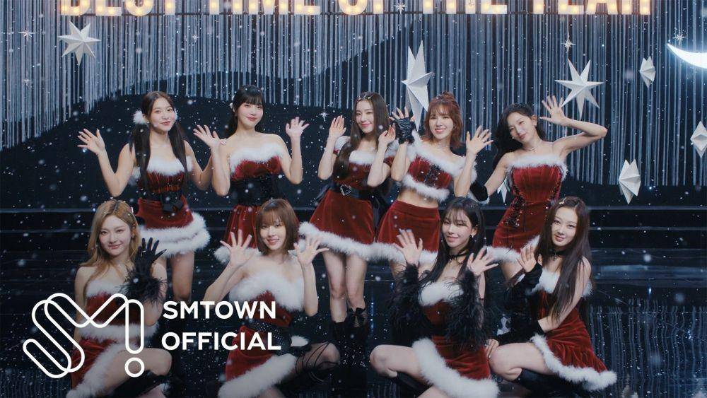 cuplikan MV kolaborasi aespa dan Red Velvet di lagu "Beautiful Christmas" (twitter.com/SMTOWNGLOBAL)
