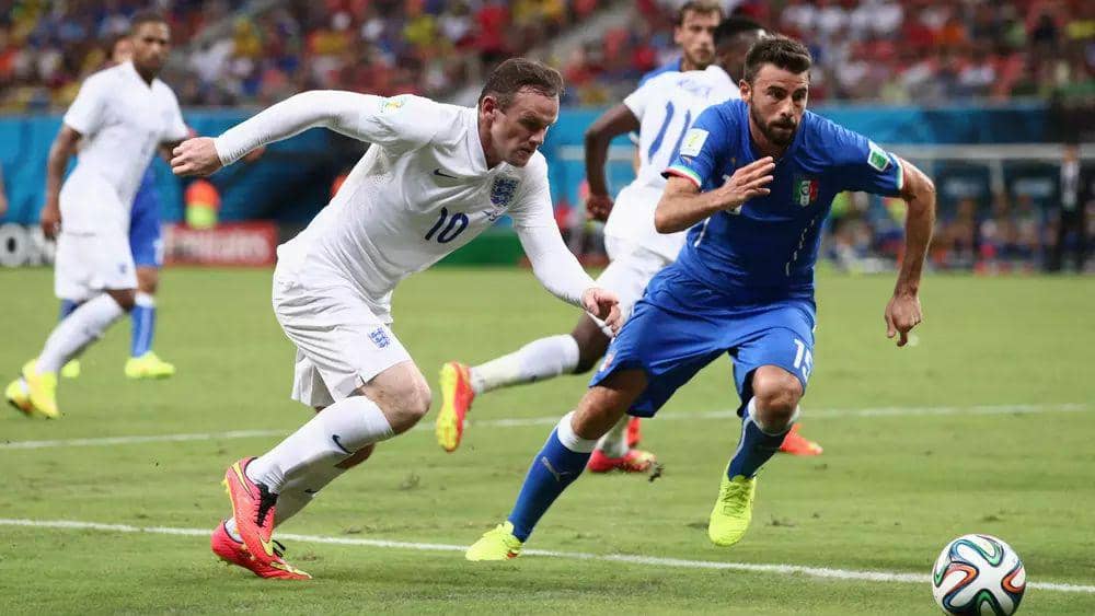 Inggris melawan Italia di Piala Dunia 2014. (fifa.com)