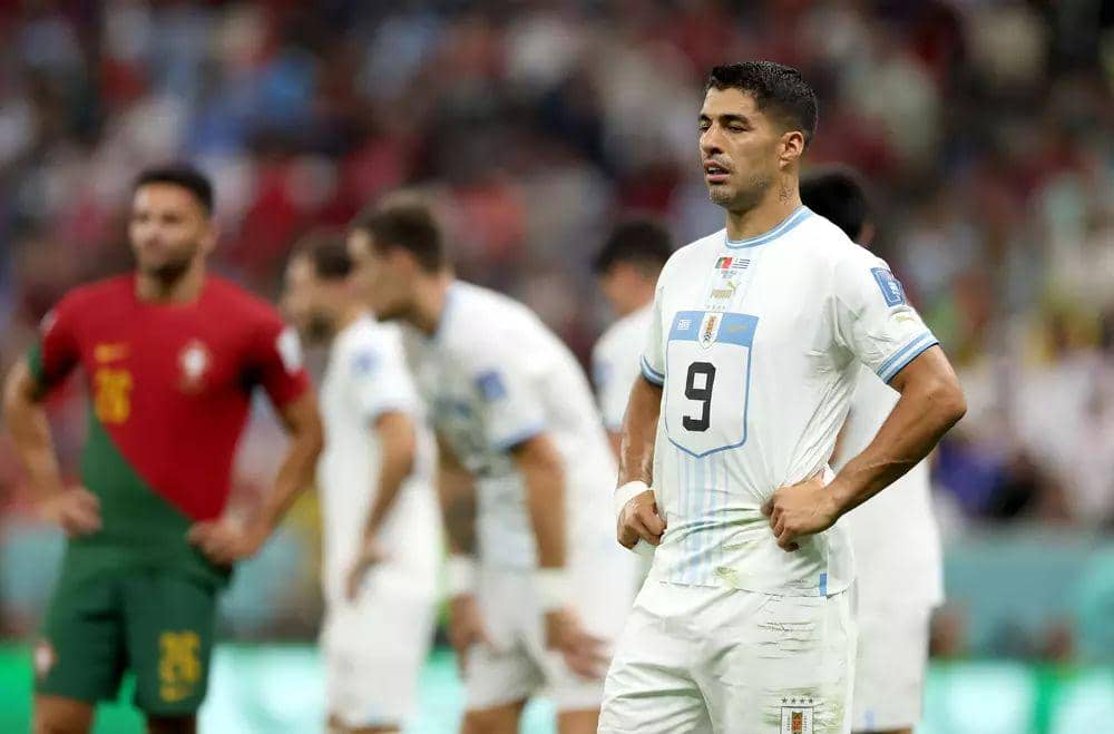 Uruguay melawan Portugal di Piala Dunia 2022. (fifa.com)