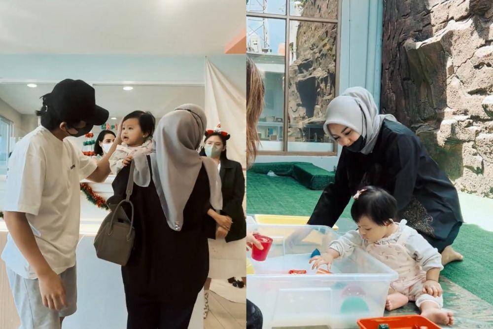 momen Atta dan Aurel antar Ameena sekolah (youtube.com/attahalilintar)