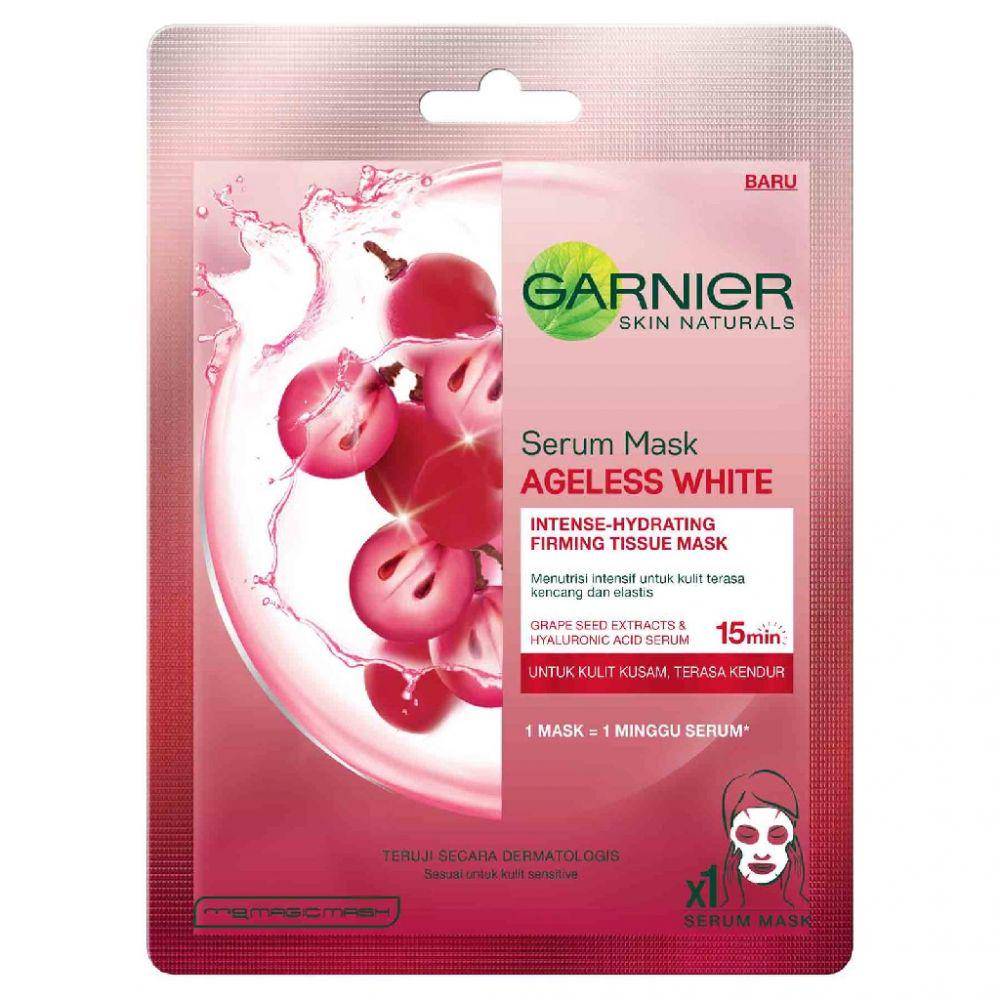 Garnier Ageless White Grape Mask Serum (shopee.co.id/cozme)