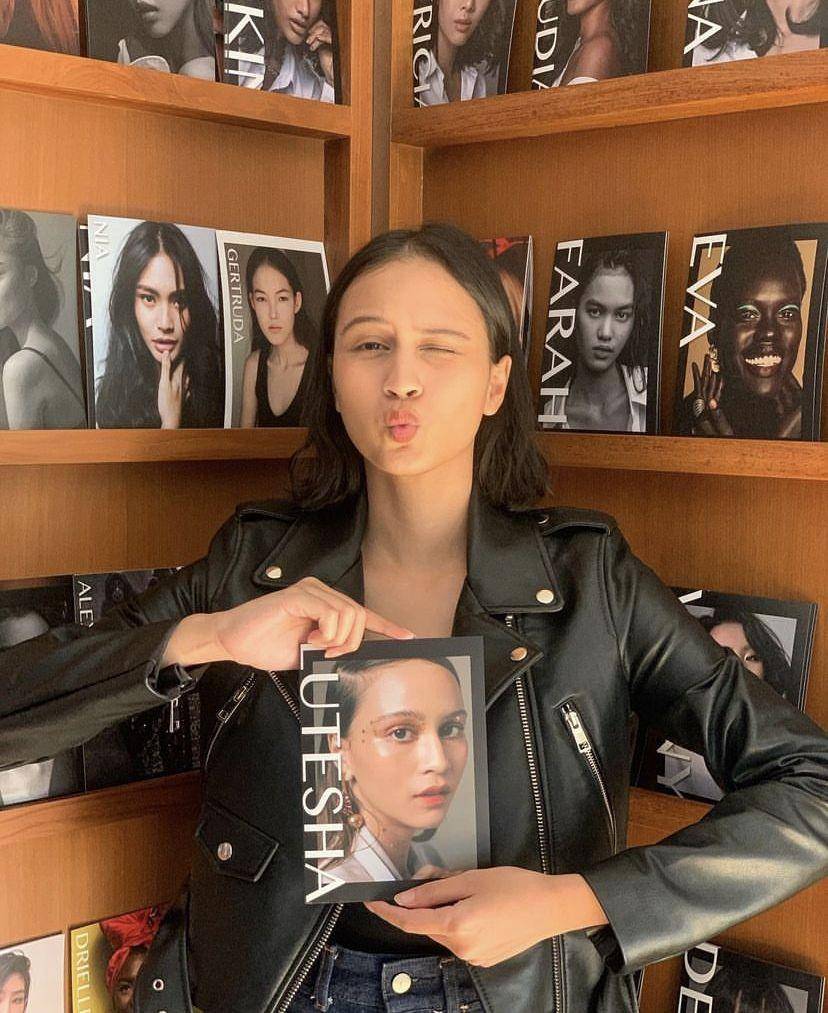 potret Lutesha bergabung dengan agensi model (instagram.com/lutesha)
