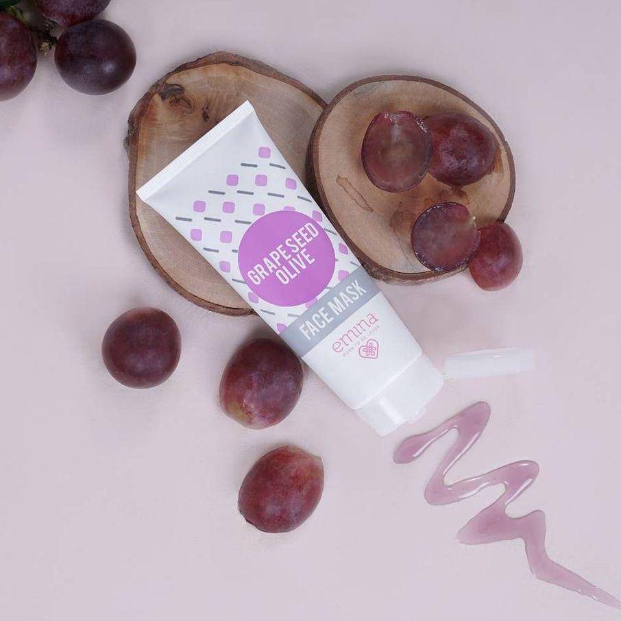 Emina Grapeseed Olive Face Mask (shopee.co.id/starcosmeticsurabaya)