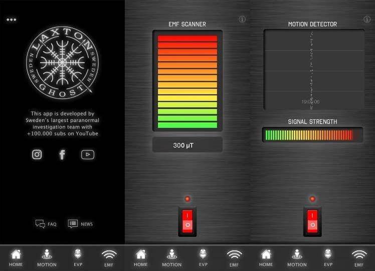 ilustrasi aplikasi Ghost Tracker EMF EVP Recorder (apps.apple.com/LaxTon Ghost Sweden HB)