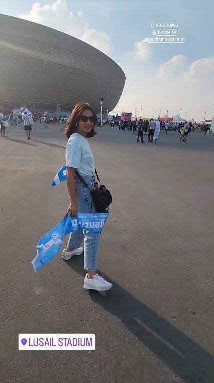 Najwa Shihab nonton final Piala Dunia (instagram.com/najwashihab)