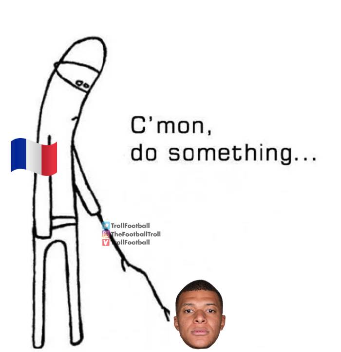 meme Mbappe gagal juara Piala Dunia (twitter.com/trollfootball)