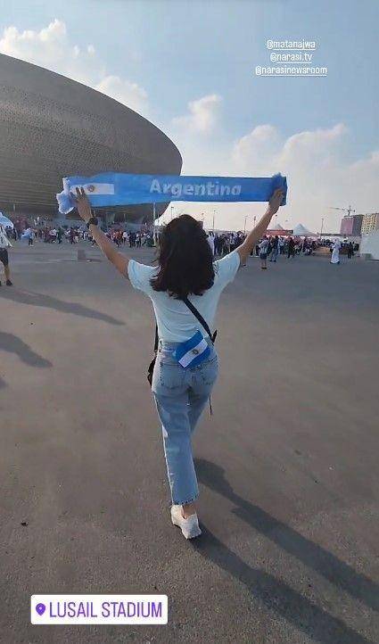 Najwa Shihab nonton final Piala Dunia (instagram.com/najwashihab)