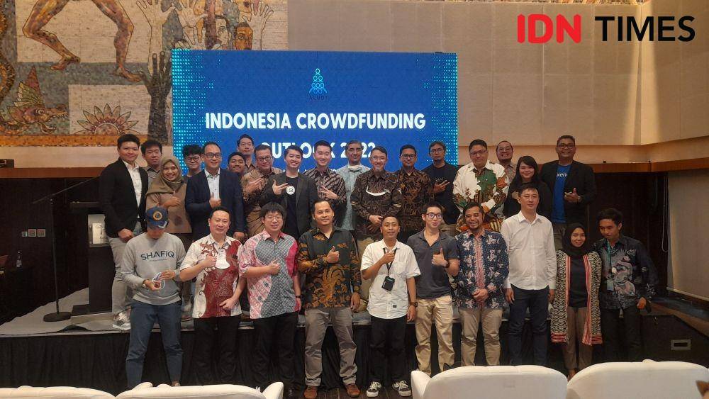Asosiasi Layanan Urun Dana Indonesia (ALUDI) menggelar Indonesia CrowdFunding Outlook 2022 yang diselenggarakan di Ramayana Terrace, Hotel Indonesia Kempinski, Jakarta Pusat, Senin (19/12/2022). (IDN TImes, Raihan ALi)
