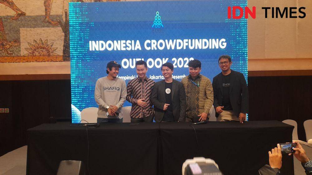 Asosiasi Layanan Urun Dana Indonesia (ALUDI) menggelar Indonesia CrowdFunding Outlook 2022 (IDN TImes, Raihan ALi)