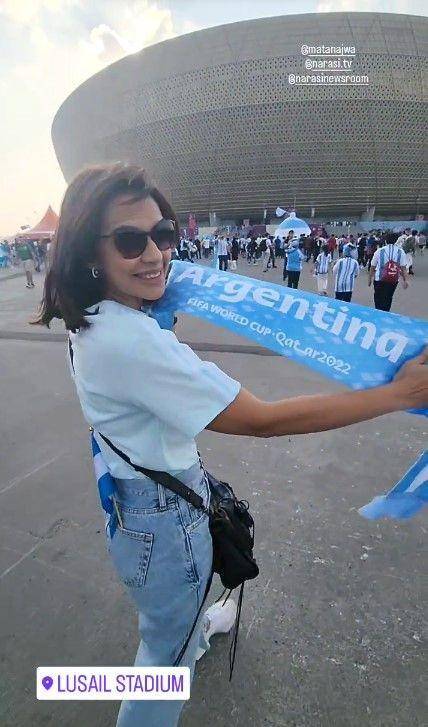 Najwa Shihab nonton final Piala Dunia (instagram.com/najwashihab)