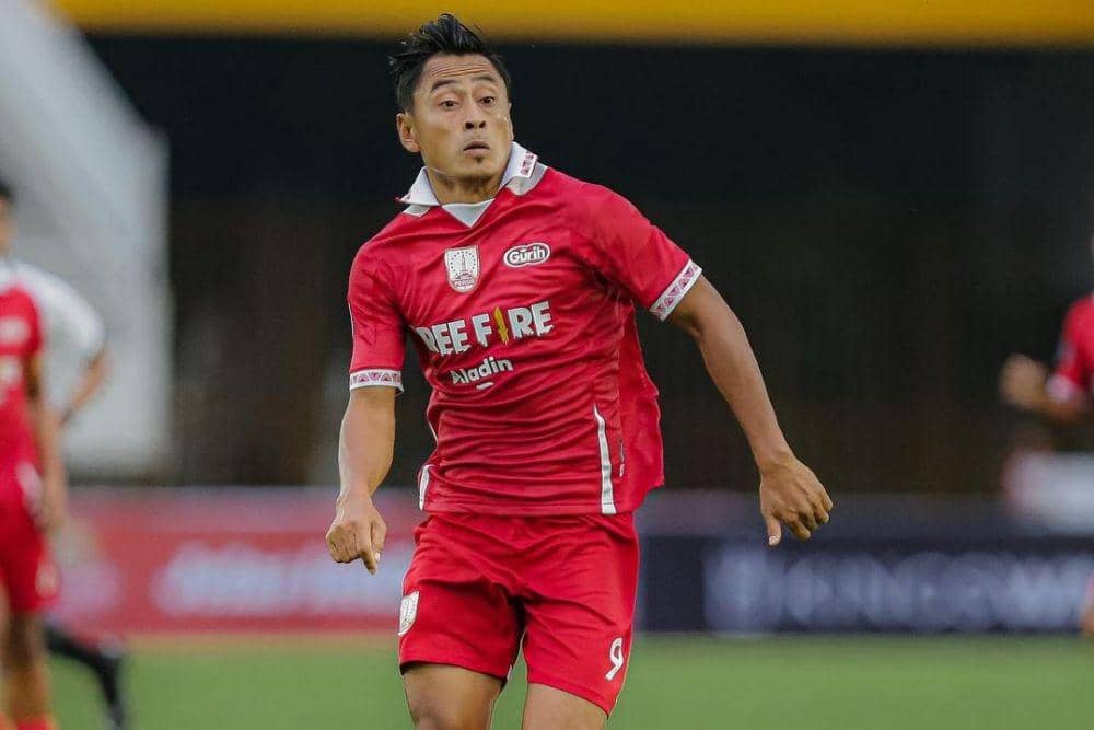 Samsul Arif sebagai mantan striker andalan Persebaya Surabaya yang membela Persis Solo di Liga 1 2022/2023. (instagram.com/persisofficial)