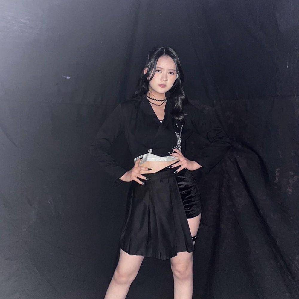 Foto Christy JKT48 setelah membawakan lagu Bibir dari Plastik (Instagram.com/Angelina Christy)