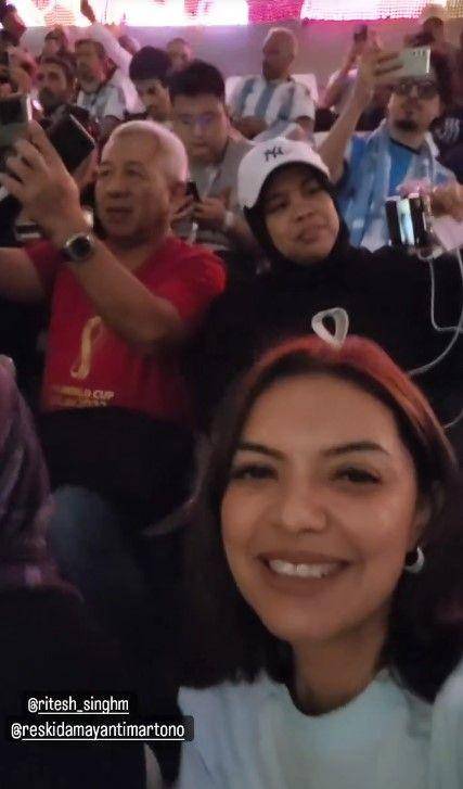 Najwa Shihab nonton final Piala Dunia (instagram.com/najwashihab)
