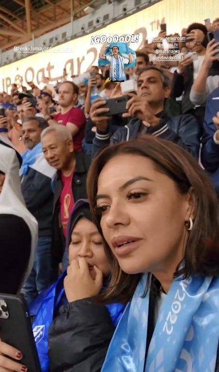 Najwa Shihab nonton final Piala Dunia (instagram.com/najwashihab)