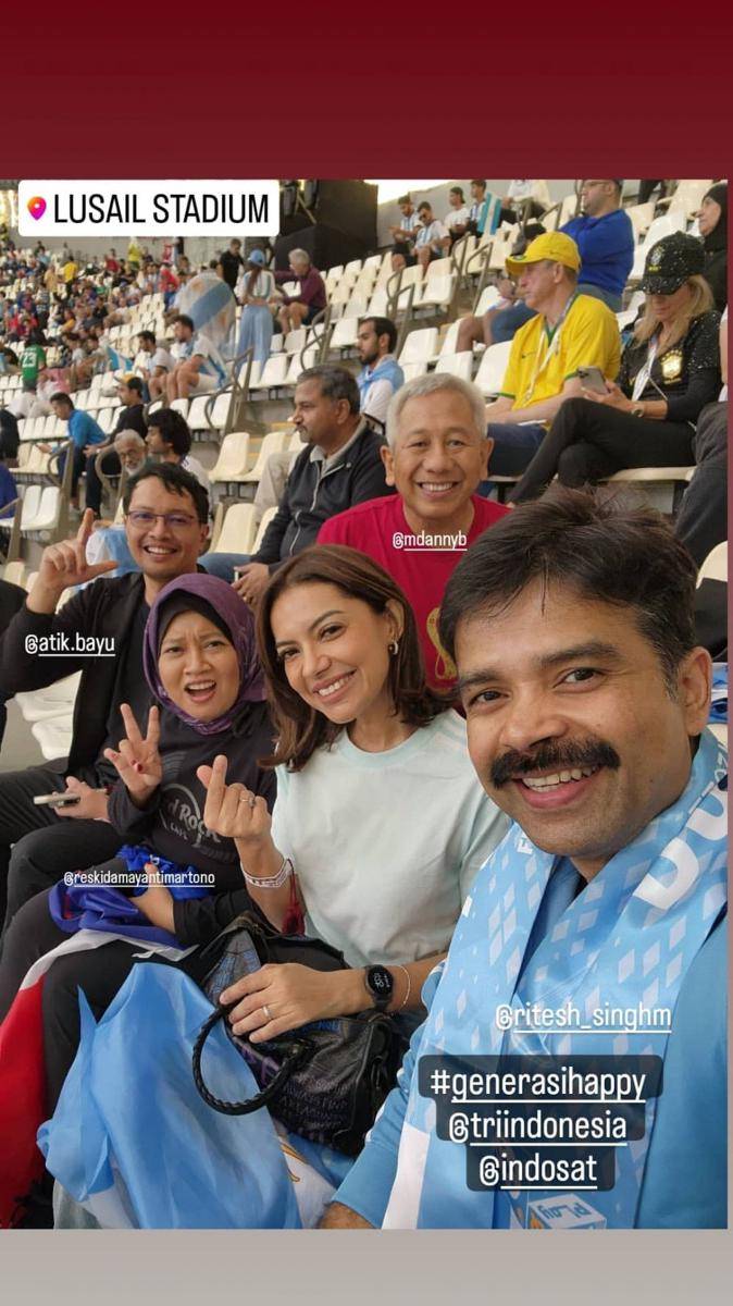 Najwa Shihab nonton final Piala Dunia (instagram.com/najwashihab)