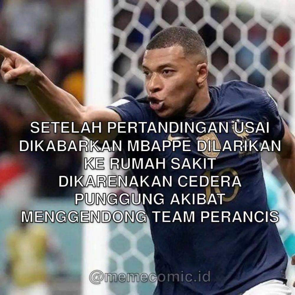 meme Mbappe gagal juara Piala Dunia (instagram.com/memecomic.id)
