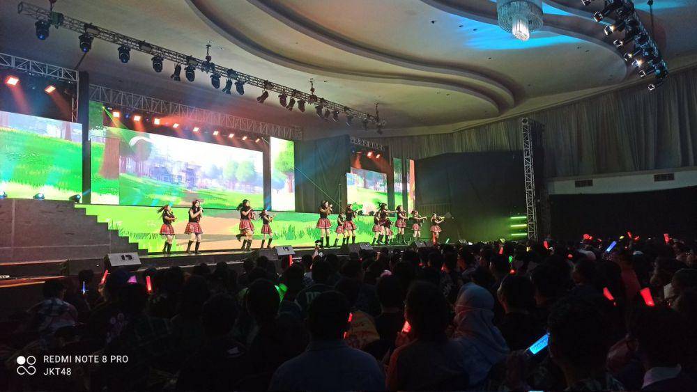 Penampilan Gen 11 JKT48 di konser JKT48 11th Anniversary (Twitter.com/JKT48)