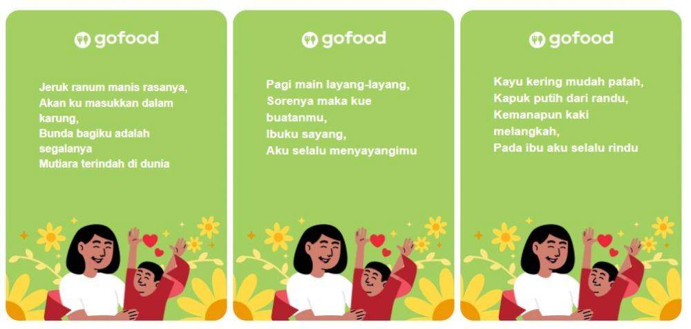Referensi virtual greetings card di GoFood (Dok. GoFood)