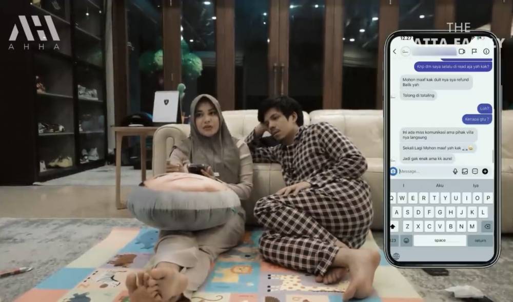 Aurel dan Atta kena tipu agen vila sebesar Rp65 juta (youtube.com/attahalilintar)