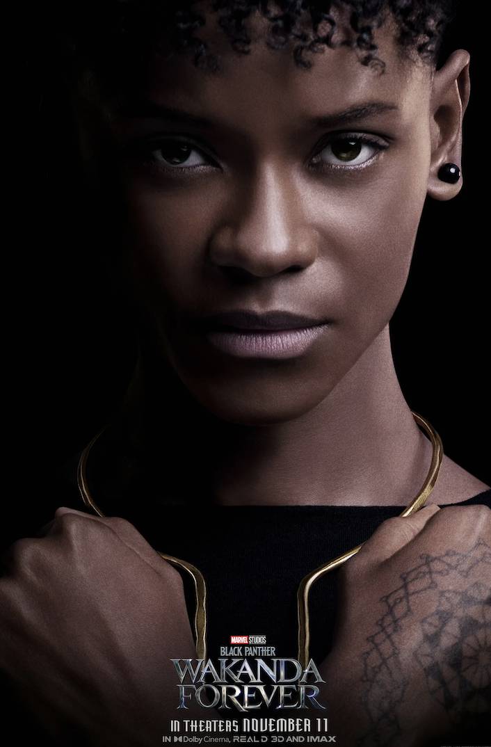 Letitia Wright (dok. Marvel Studios/Black Panter: Wakanda Forever)