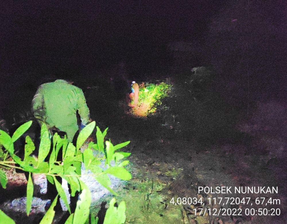 Lokasi penemuan jasad wanita yang dibunuh dengan cara dimasukkan ke dalam karung dan dibakar di Nunukan, Kaltara (dok. istimewa)