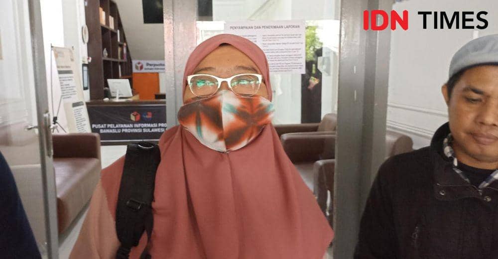 Perwakilan OMS Kawal Pemilu Sulsel, Alvina Mustafainah. (Dahrul/IDN Times Sulsel)
