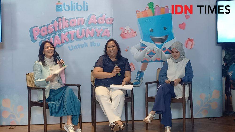 Hari Ibu with Blibli 2022 "Pastikan Ada Waktunya Untuk Ibu", di First Crack Coffee, Selasa (20/12/2022). (IDN Times/Aprodithe Kyrie)
