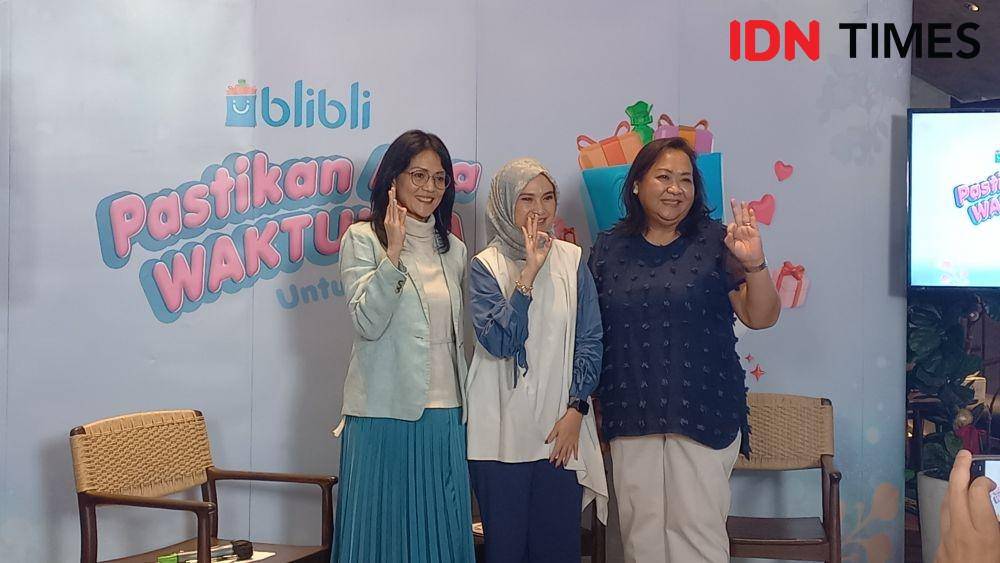 Hari Ibu with Blibli 2022 "Pastikan Ada Waktunya Untuk Ibu", di First Crack Coffee, Selasa (20/12/2022). (IDN Times/Aprodithe Kyrie)