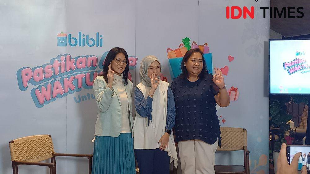 Hari Ibu with Blibli 2022 "Pastikan Ada Waktunya Untuk Ibu", di First Crack Coffee, Selasa (20/12/2022). (IDN Times/Aprodithe Kyrie)