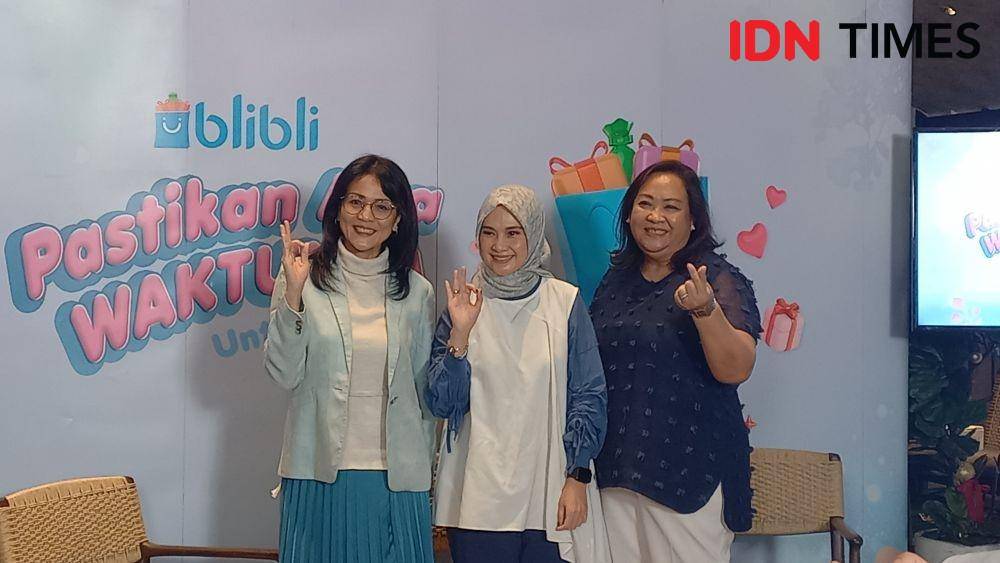 Hari Ibu with Blibli 2022 "Pastikan Ada Waktunya Untuk Ibu", di First Crack Coffee, Selasa (20/12/2022). (IDN Times/Aprodithe Kyrie)