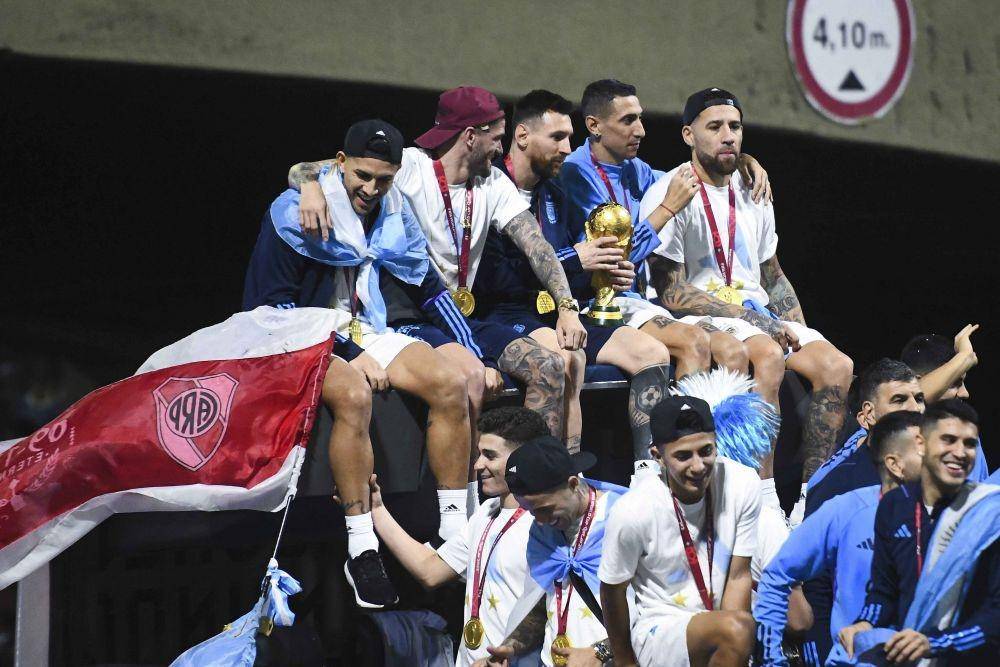 Timnas Argentina kembali ke negaranya setelah memenangkan Piala Dunia 2022. (twitter.com/FIFAWorldCup)