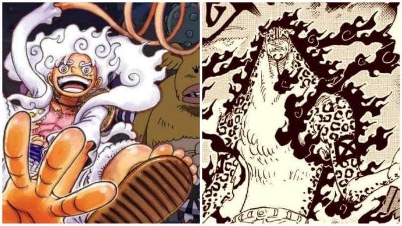 Gear 5 Luffy dan Awakening Lucci. (Dok. Toei Animation, Shueisha/One Piece)