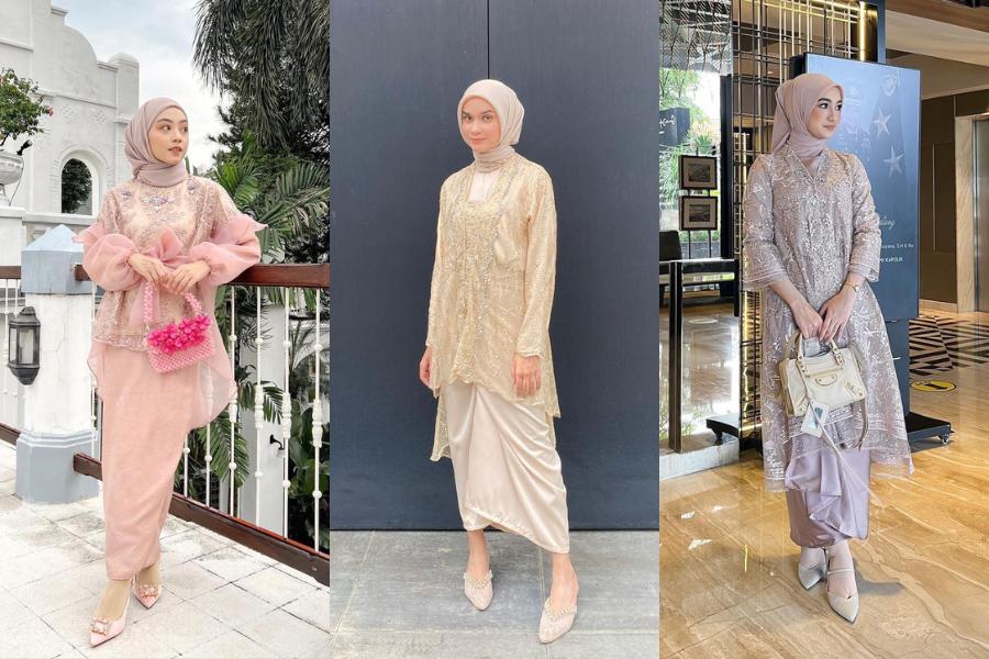 9 Kebaya Hijab Kekinian untuk Kondangan, Gak Monoton Penampilannya