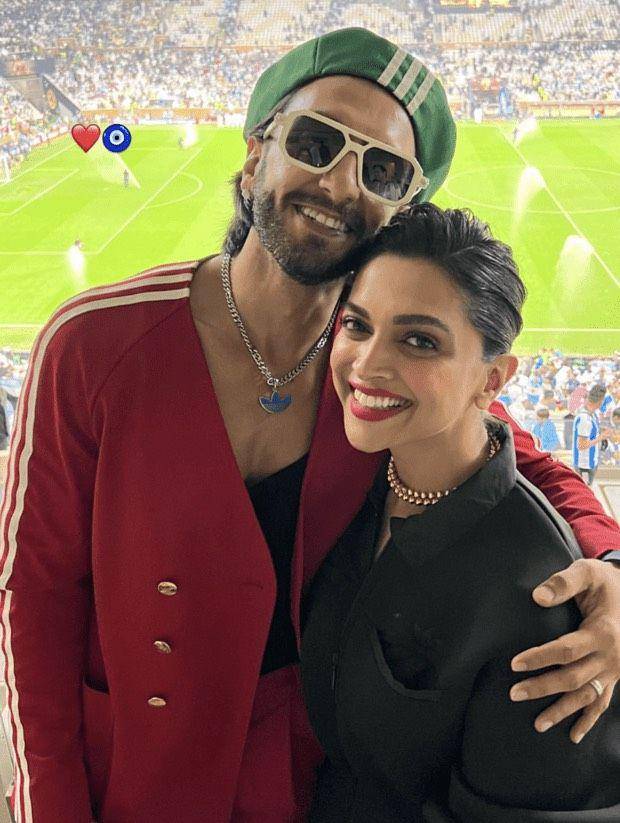 Deepika Padukone dan Ranveer Singh di Qatar (instagram.com/ranveersingh)