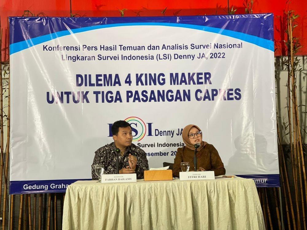LSI Denny JA Ungkap Dilema para King Maker Tentukan Capres 2024