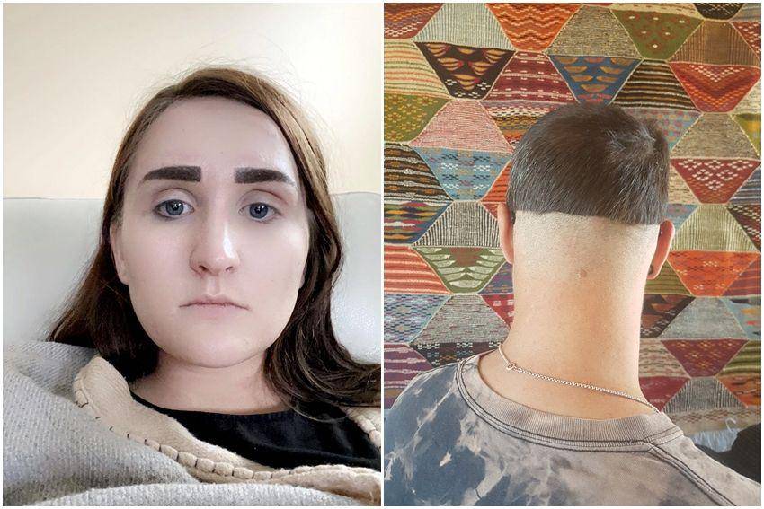 kolase potret orang menyesal pergi ke salon (reddit.com/user/saraannekay | reddit.com/user/MalibuDeadbeat)