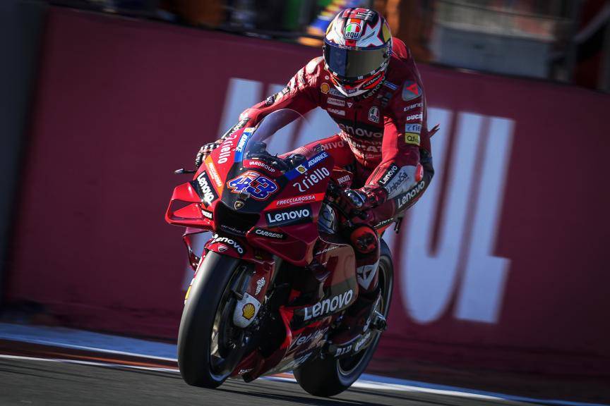 Jack Miller saat balapan GP Valencia 2022. (motogp.com)