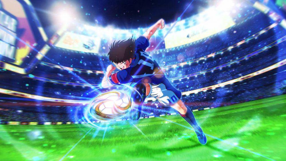 Tsubasa saat menedang bola (dok. Bandai Namco/Captain Tsubasa)