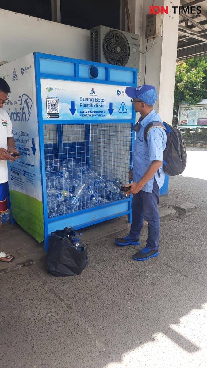 Mesin ATM Sampah yang diujicobakan di NTB. (dok. Mountrash)