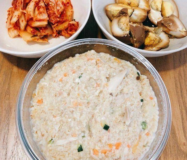 Ilustrasi bubur ayam oatmeal (instagram.com/ray_in_jeju)